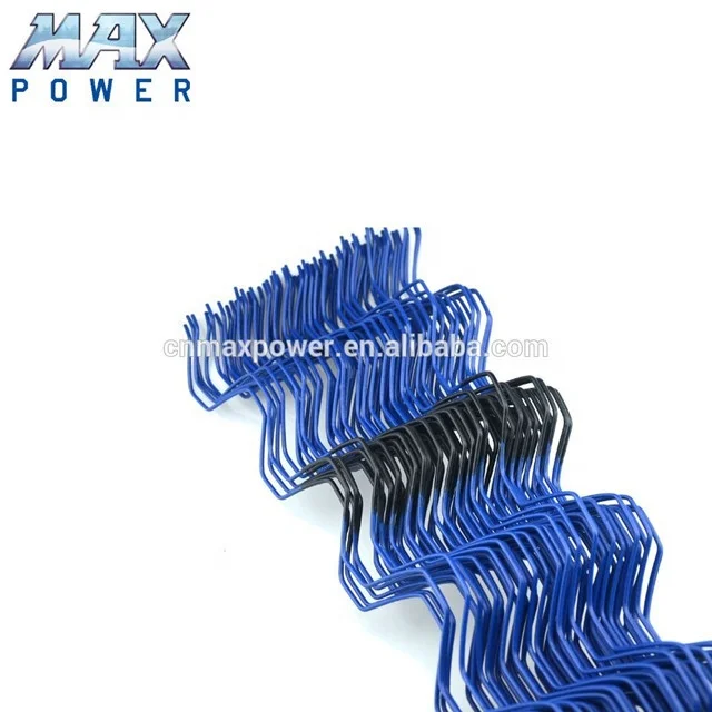 Film lock fasten wire zigzag wiggle wire used for greenhouse poly and shade cloth fastening system