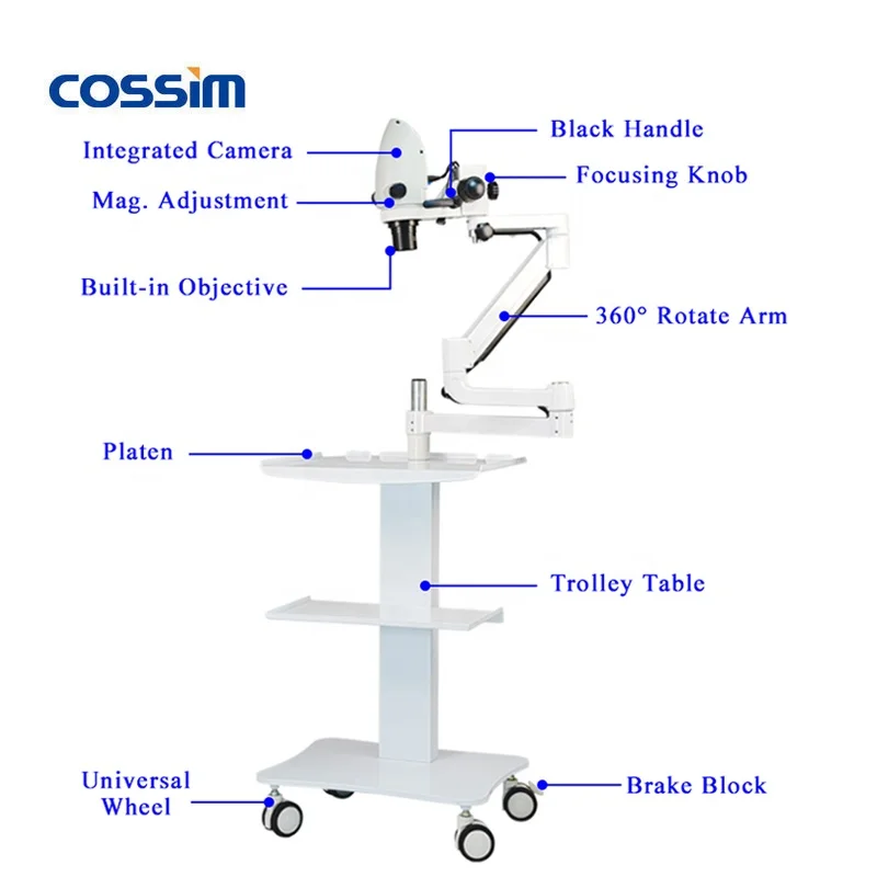 China Popular Portable Operating Dental Microscope Surgical Dental Stereo Microscope Equipment with Built-in Digital Camera