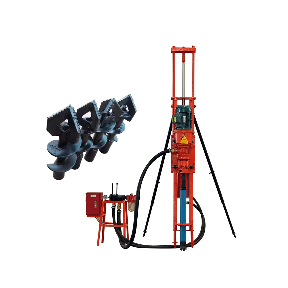 Electric Portable Dth Drilling Rig Small Bore Drill Rig Machine