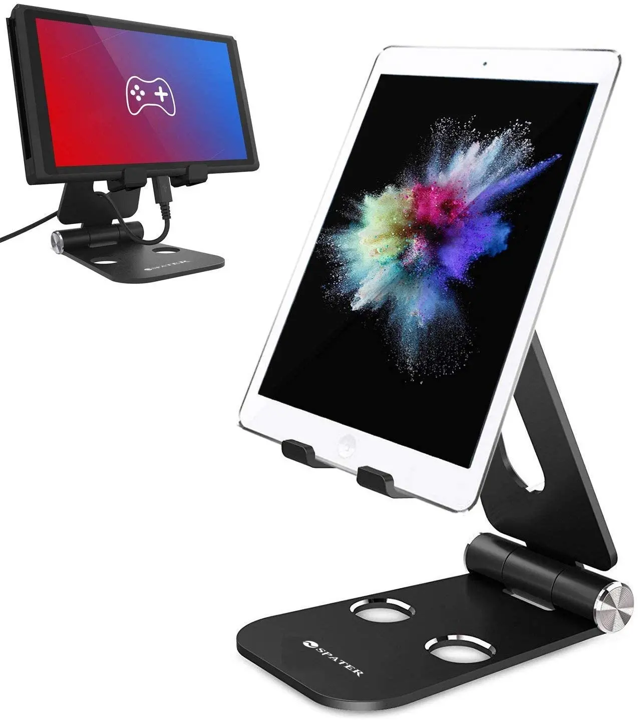 
 Алюминиевая Регулируемая подставка для сотового телефона, подставка для планшета, складной настольный держатель для телефона, док-станция с защитой от царапин, совместимая с iPad  