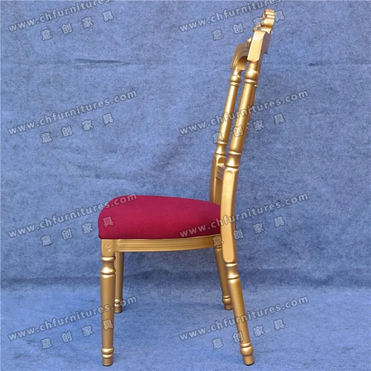 Hot sale Modern Luxury  Gold Metal with Dining Throne for Hotel , Restuarann table chair.