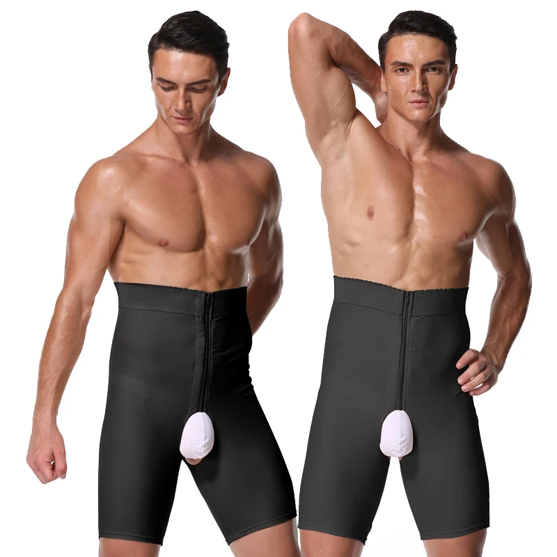 Factory Supplier Slim Fit Zipper Men Shapewear High waisted Butt Lifte Underwear control Panties Body Shaper