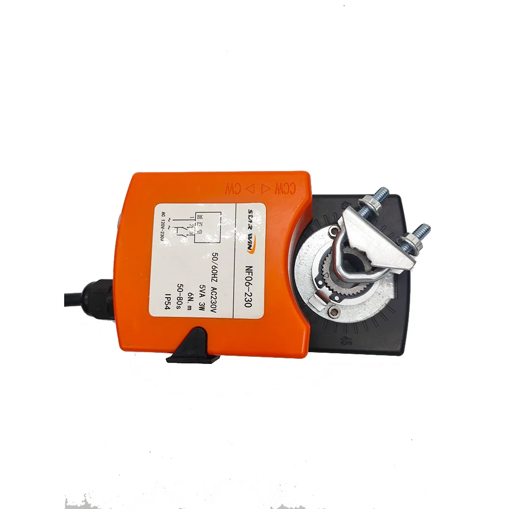 Ready To Ship  Ventilation 24V 120V 230V HVAC System 6Nm 10Nm On/Off  Damper Actuator