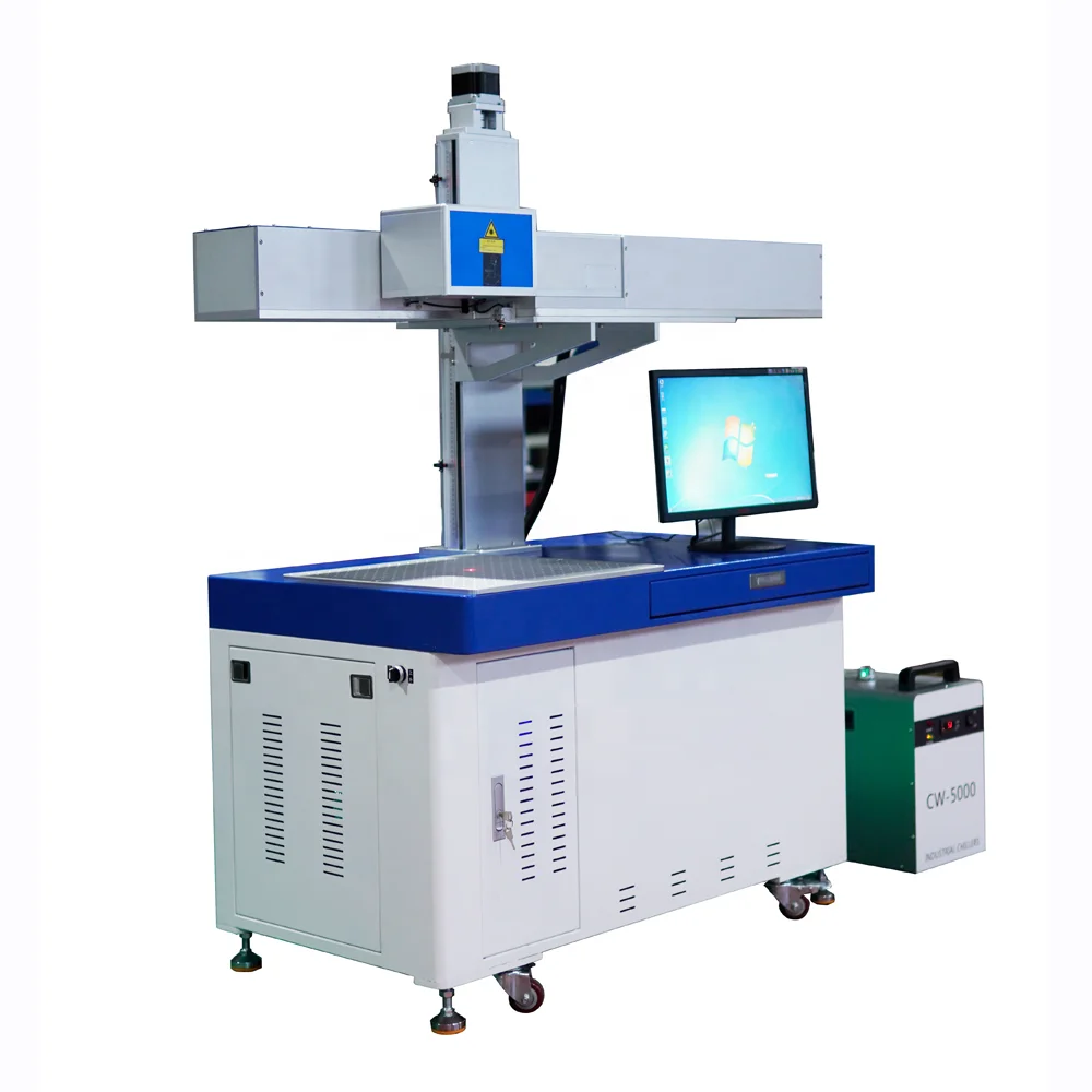 Keyi 3D Dynamic Focus Co2 Laser Engraving Machine Jeans Wood Leather Paper Cards Large Format Laser Marking Cutting Machine