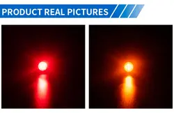 0.75 inch 0.3w lights car led truck 12v 24v led side marker light red amber DOT SAE approved side lights for trucks