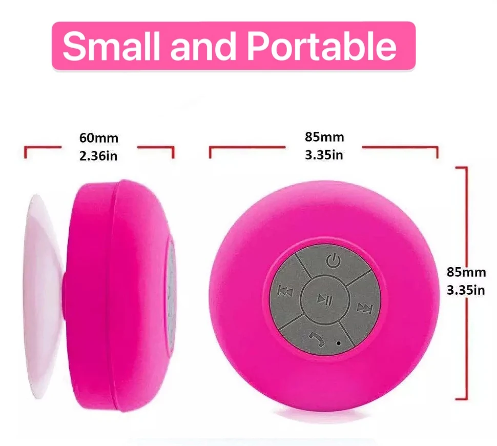 Mini Portable Waterproof Shower X1 Speaker Support TF Card FM Radio Round Outdoor Floating USB Smart blue tooth speaker