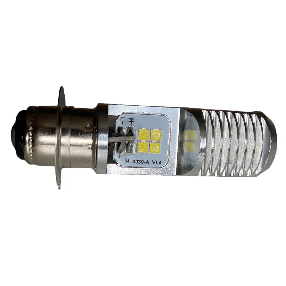 Motorcycle light LED white light T19 small motorcycle light car headlight 6000 KELVIN P15d-25-1 12V L 5/6W