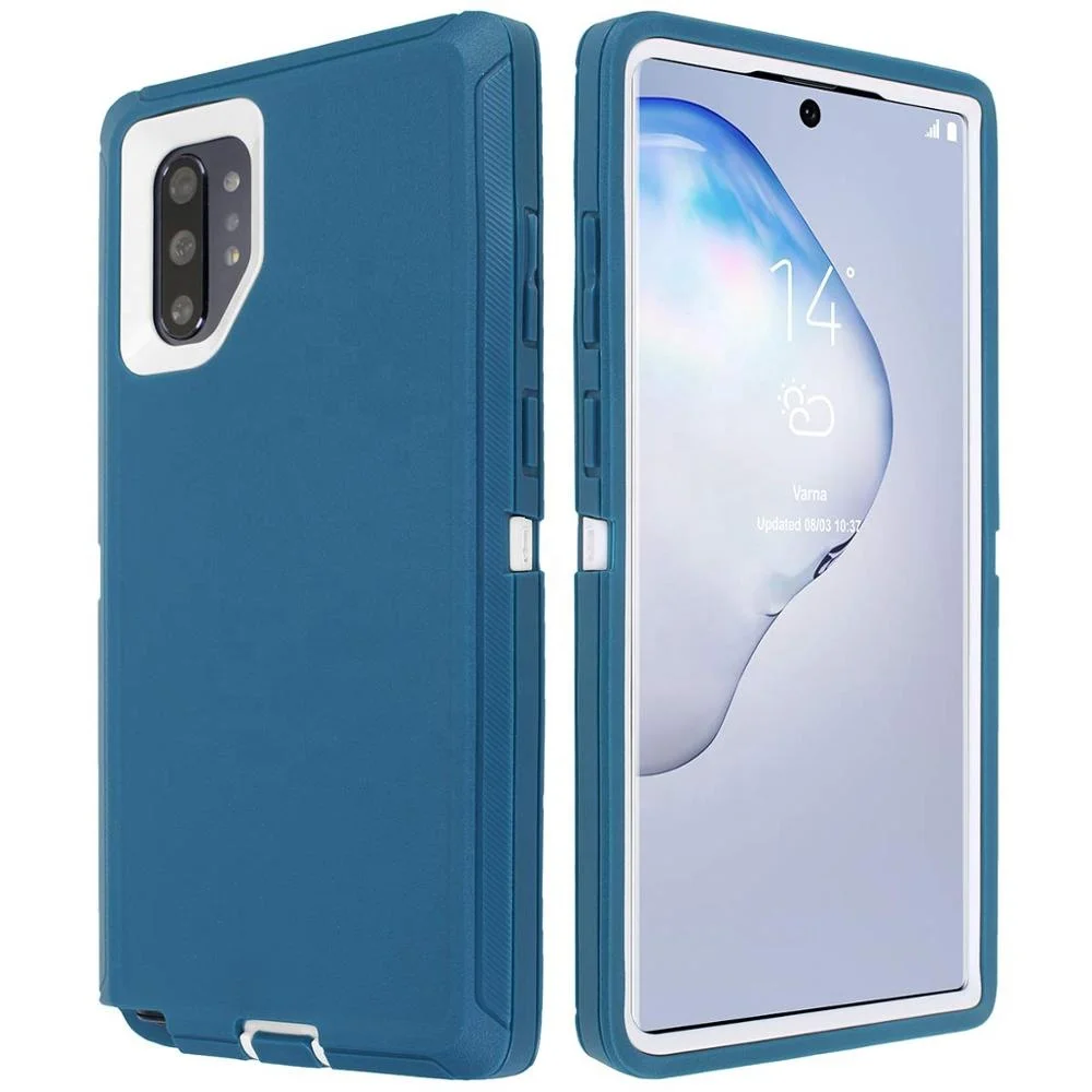
Multi-Layer Military Heavy Duty Belt Clip Holster Stand Shockproof Defender Case Cover Compatible Samsung Galaxy Note 10 Plus 