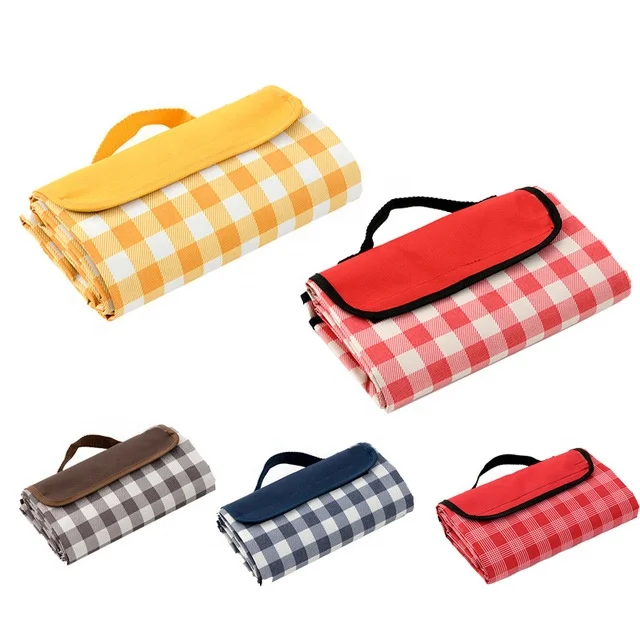 Custom Logo Waterproof Camping Mat Foldable Travel Beach Picnic Blanket for Outdoor
