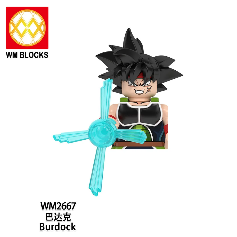 WM6177 WM6178 Dragon Goku Ball Vegeta Burdock Birusu Broli Buu Anime DIY Bricks Building Blocks Mini Action Figures Kids Toys