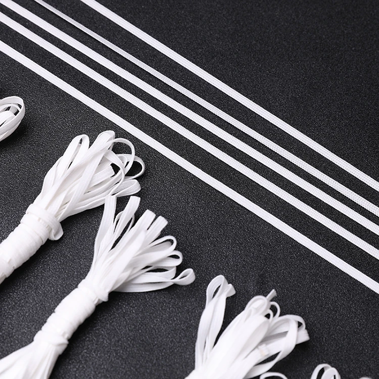 
Eco-Friendly masks A06 ribbon mask ear rope elastic cord mask band cord adjustable for neoprene 