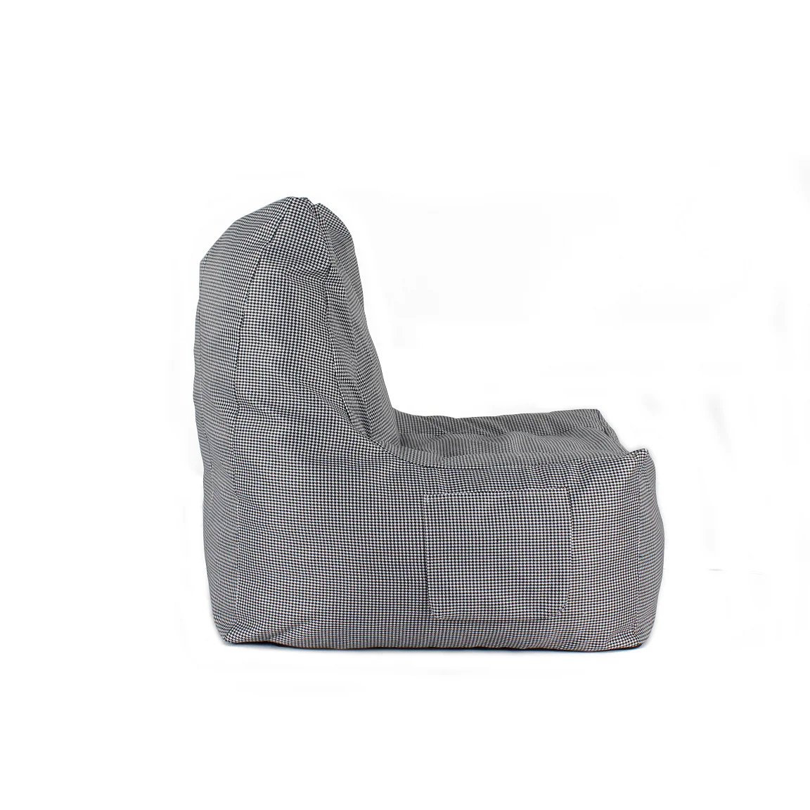 Customized fashion design pouf comfortable fabric stool round bean bag chair