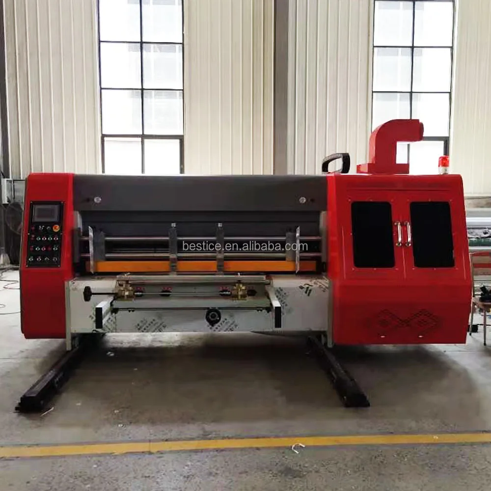 automatic small packing corrugated carton box single color printing slotting die cutting making machine prices for boxes