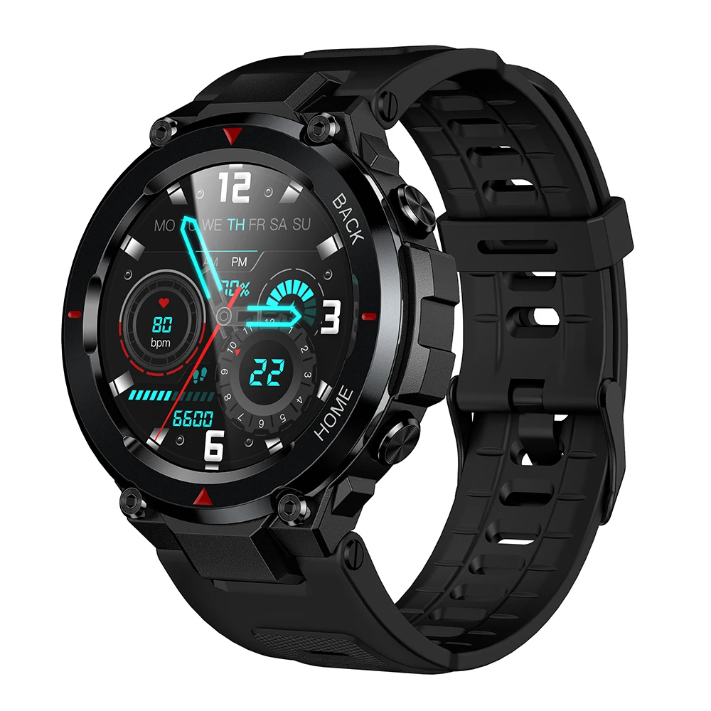 M15S Space stainless steel ring decorative parts custom smart watch 1.28 inches outdoors sports smart watch