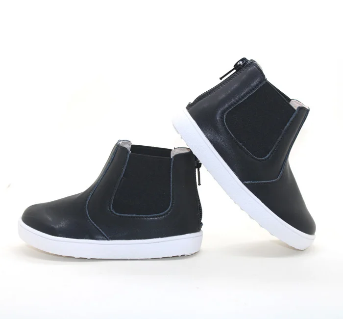 hard rubber sole boys girls kids baby toddler prewalker suede leather ankle chelsea boots