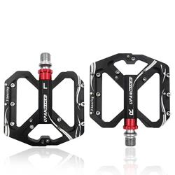UPAL1106 Aluminum Alloy CNN Bike Pedal Platform Bicycle Parts Anti Slip 3 Sealed Bearing Ultralight Bike Pedal