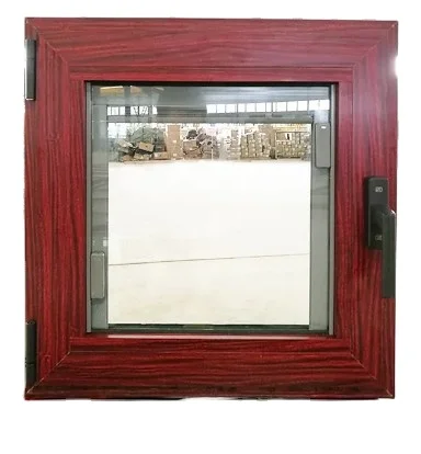 LongTai (Rokee)  French window aluminium window double glazed casement window wood grain windows