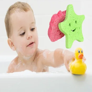 
Wholesale cute soft anti-slip cleaning konjac baby bath sponge 