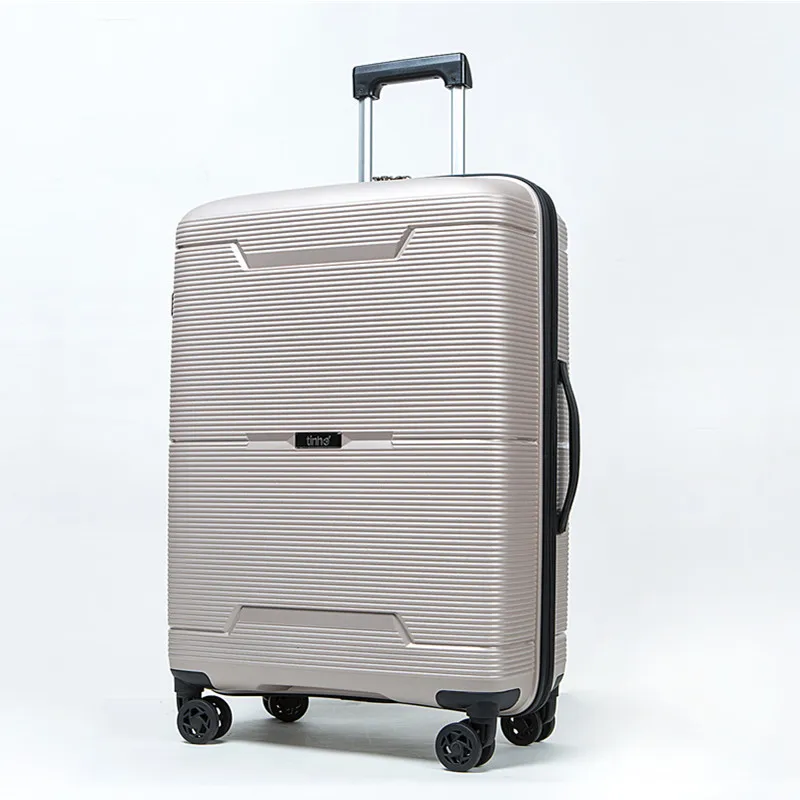 Factory New Design PP luggage with High Quality Spinner and Three Piece Travel  Suitcase