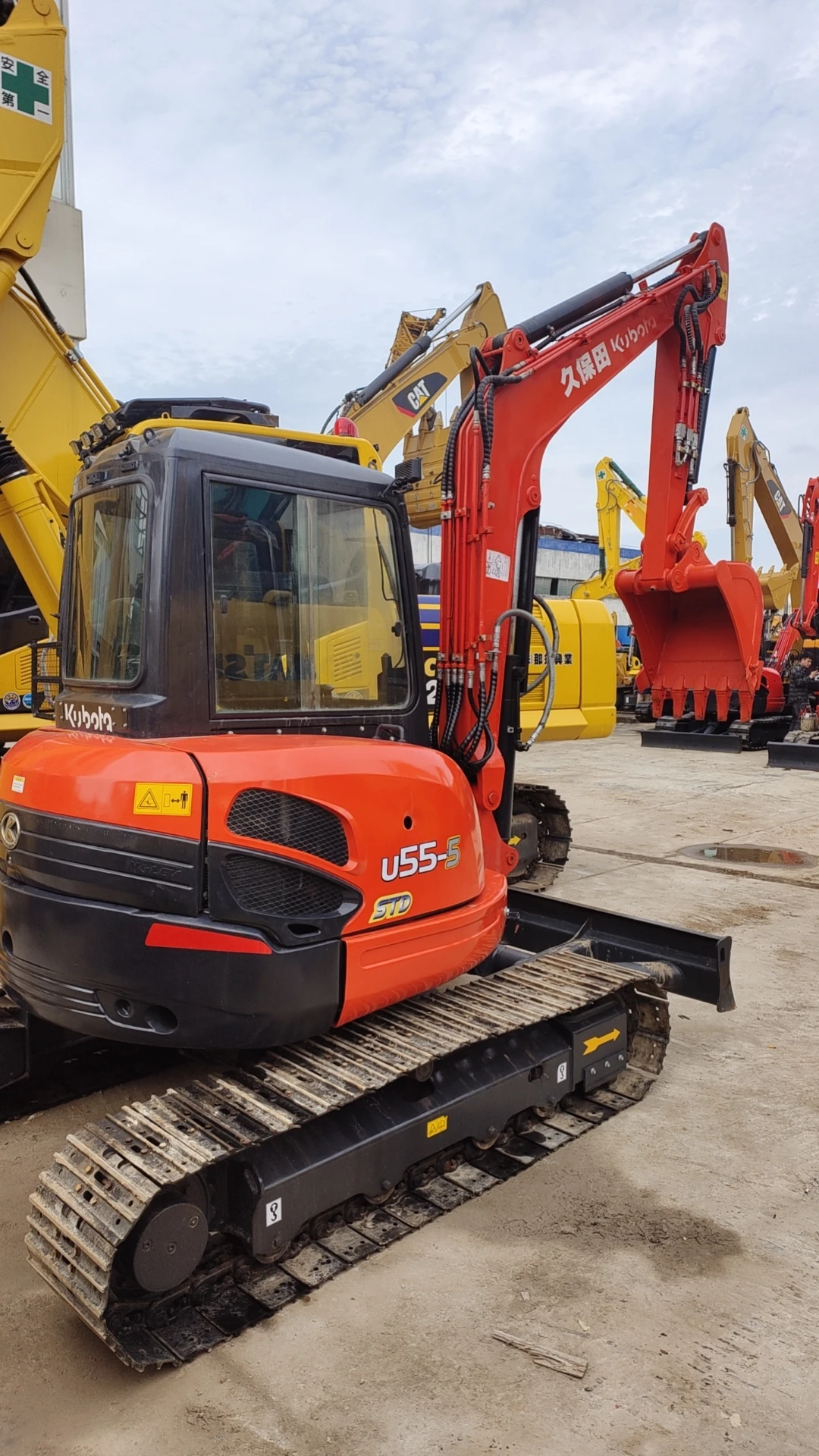 Original Used 5 Ton Digging Machine Kubota U55-5 Second Hand Excavator Kubota U55-5 Used Crawler Excavator