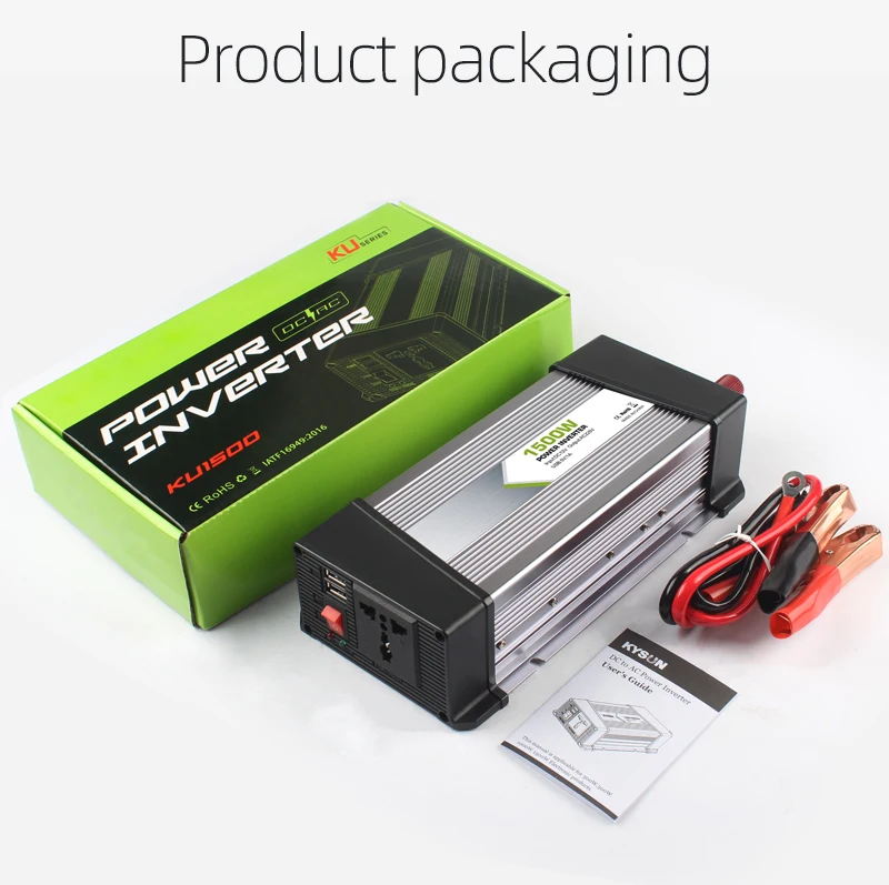 High Quality DC to AC professional manufacturer solar 12v car inverter 1500w Modified Sine Wave frequency converter