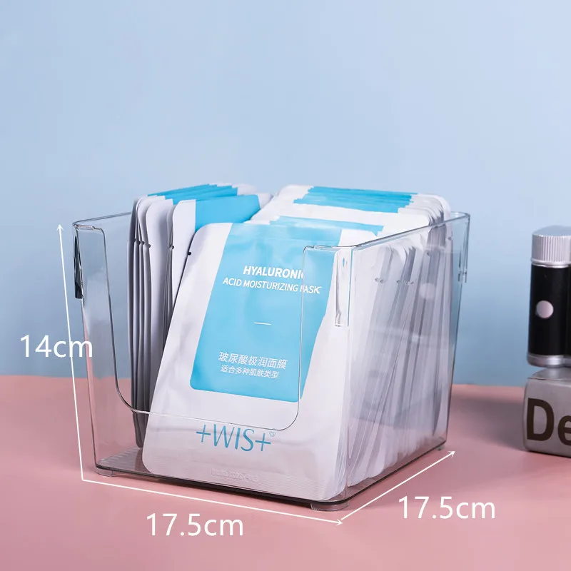 Amazon Hot Selling Custom Plastic 3 Sizes Clear Desktop Book Storage box for Home
