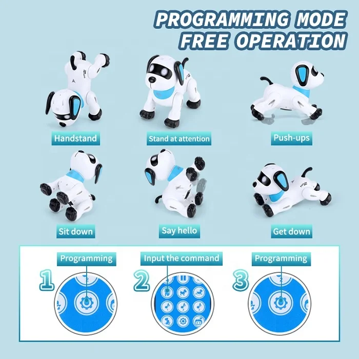 Smart Electric plush toy interactive Remote Control Robot Dog Toys Programming Imitates Animal RC Pet educational Dancing Dog