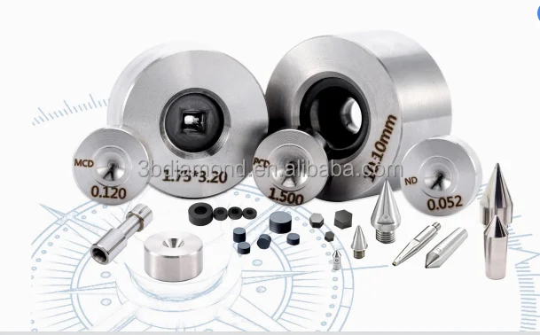 PCD diamond wire drawing die for Gold/ silver/ copper wire stainless steel wire enameled wire