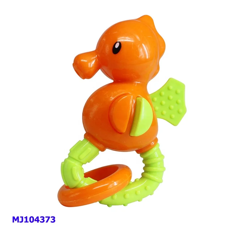
Wholesale super cute non-toxic safety baby rattle toy teether for 6m+ 