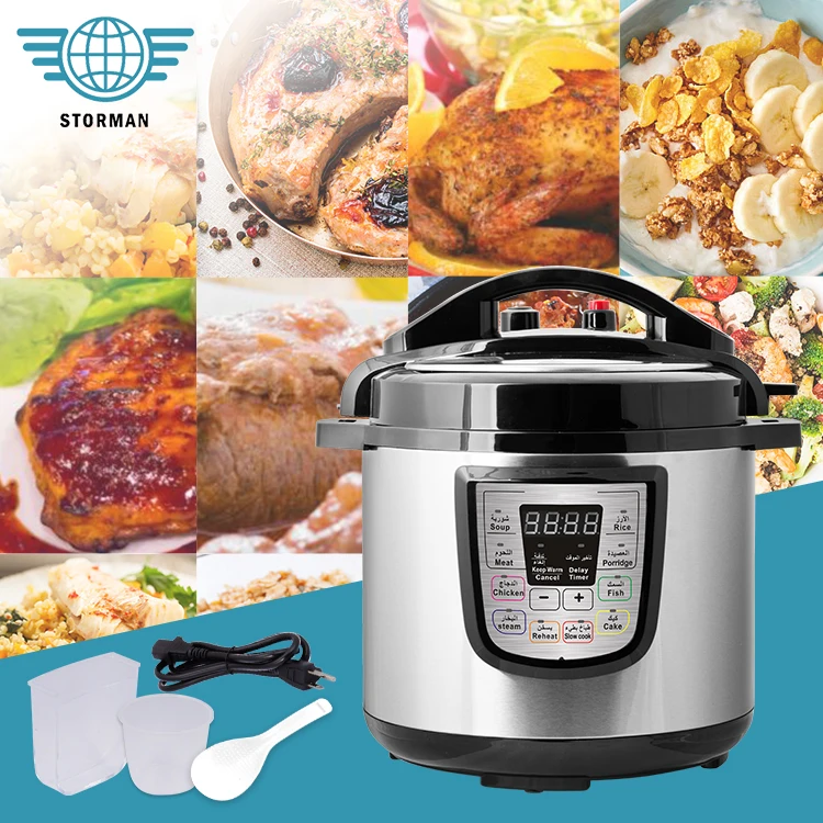 New Product Household Kitchen Appliance 1000W 6L One Key Exhaust Electric Pressure Cooker