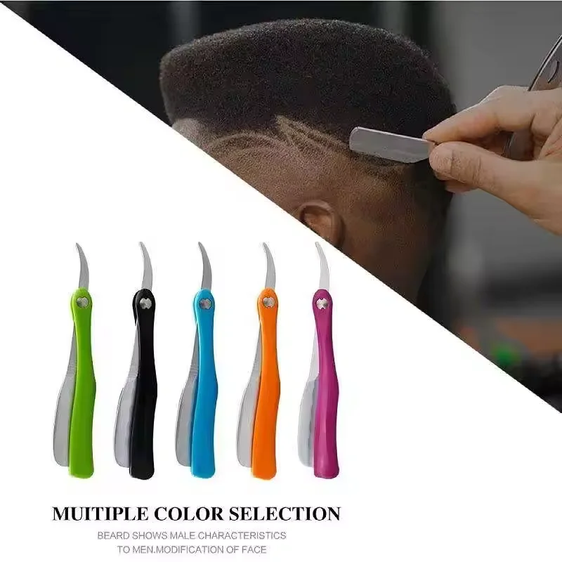 Professional Folding Handle Salon Tools Hair Cutter Straight Holder Single Blade Shaving Barber Razor
