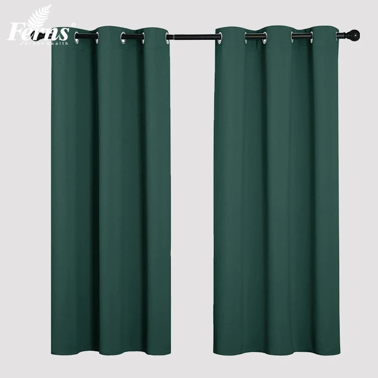 Thermal Insulated & Light Blocking Window Curtains for Living Room/Kids Room, 2 Drape Panels Sewn with Tiebacks Blackout Curtain