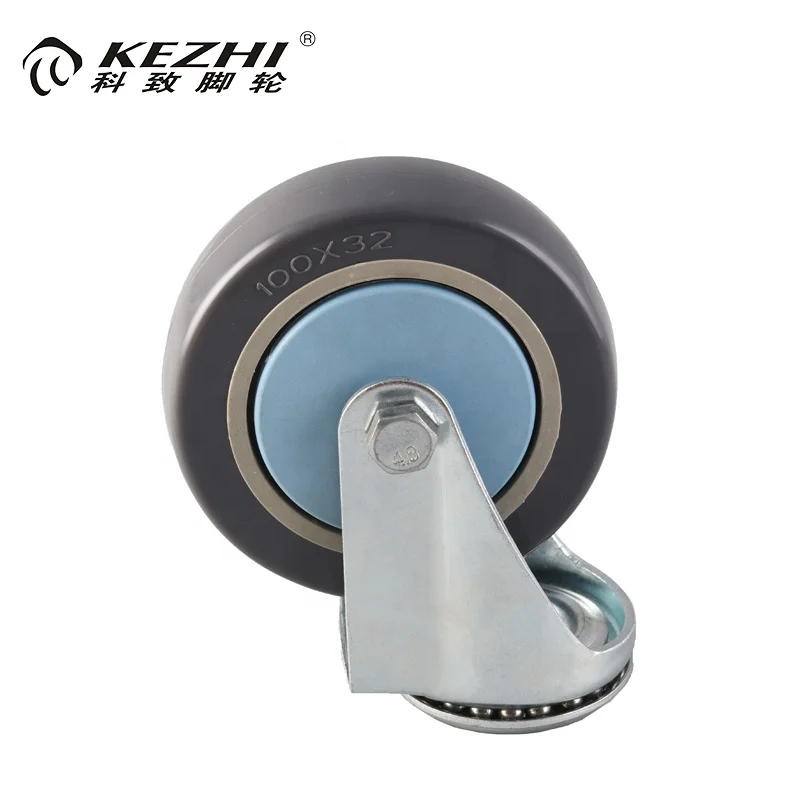 Professional manufacturer medium duty activity pu wheel bolt hole casters for three-story wheelbarrow