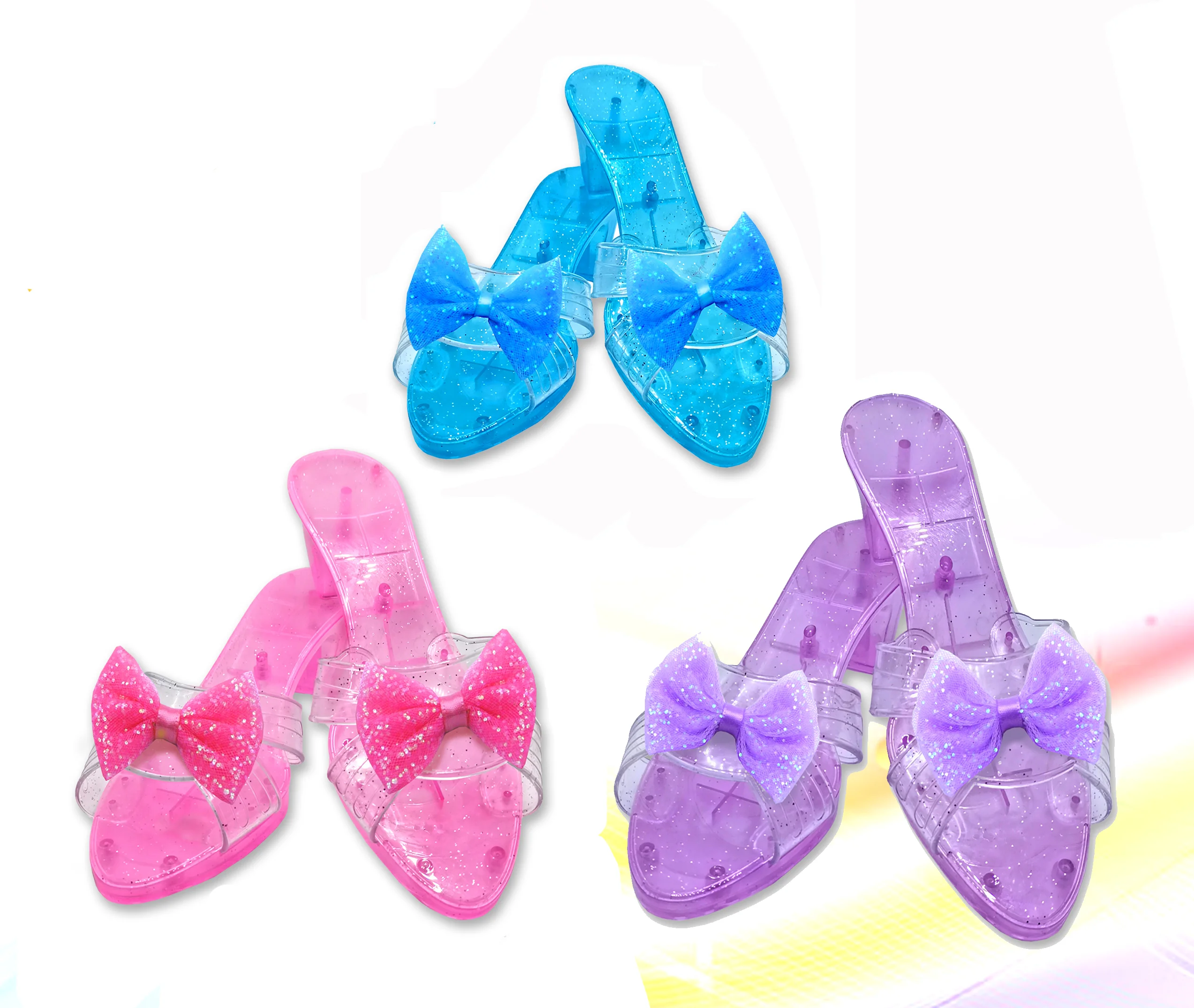 Детская прозрачная обувь на высоком каблуке