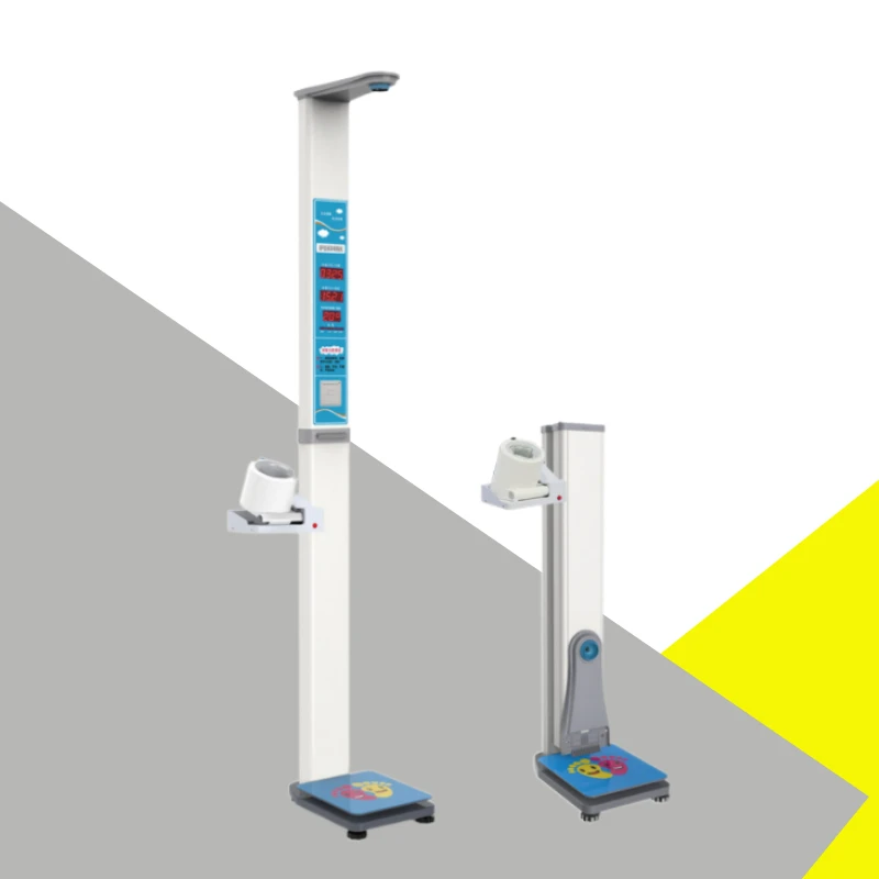 Digital electronic standing weighing scale with bmi calculator and blood pressure monitor