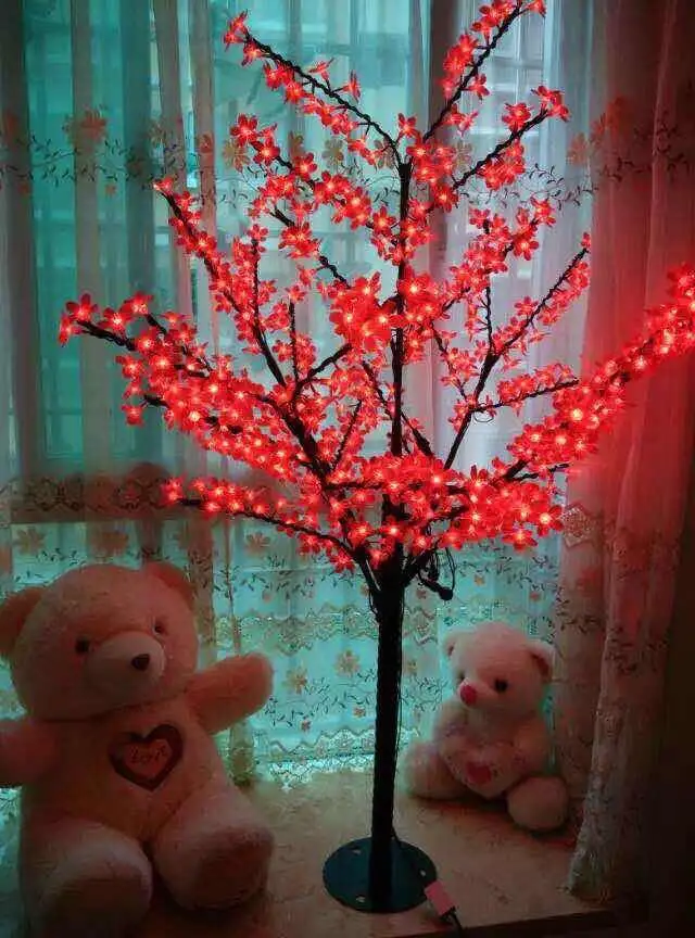 Luxury Handmade Artificial LED Cherry Blossom Tree night Light Christmas new year wedding Decoration Lights 1.8m tree light