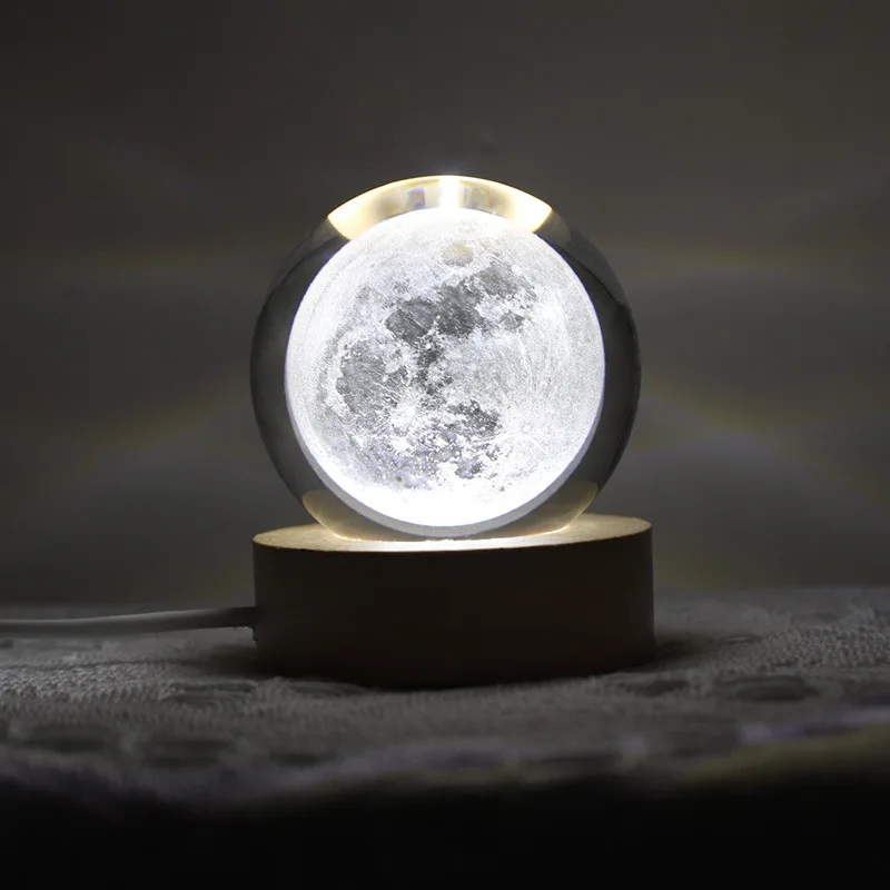 wholesale clear glass christmas ball ornaments Wholesale High Quality Crystal Ball K9 3D Laser Carved Creative Gifts Ball