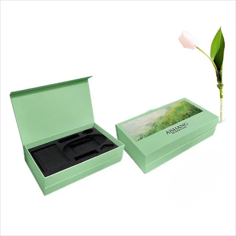 Custom Cardboard Ramadan Advent Calendar Magnet Box Digital Surprise Gift Chocolate Packing Birthday Recyclable Laser Embossed