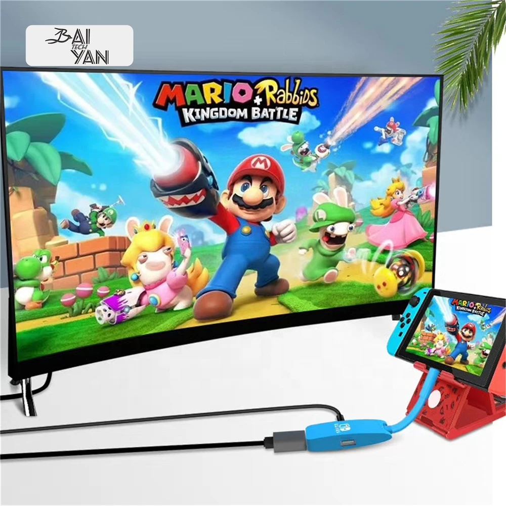 Multi 3 in 1 Type C Adapter for Nintend Switch Hub USB-C to 4K*2K HDTV PD Charging Port Nintendo Game Accessories