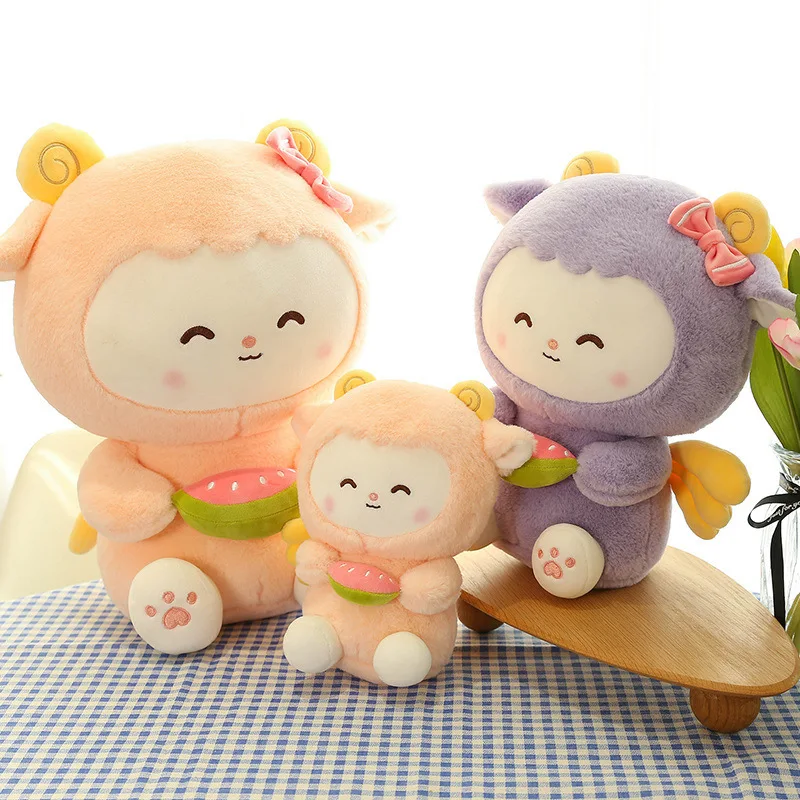 Children Preference Cute Stuffed Soft Plush Sheep Toys Kids Pillow Plush Sheep Lamb Toy