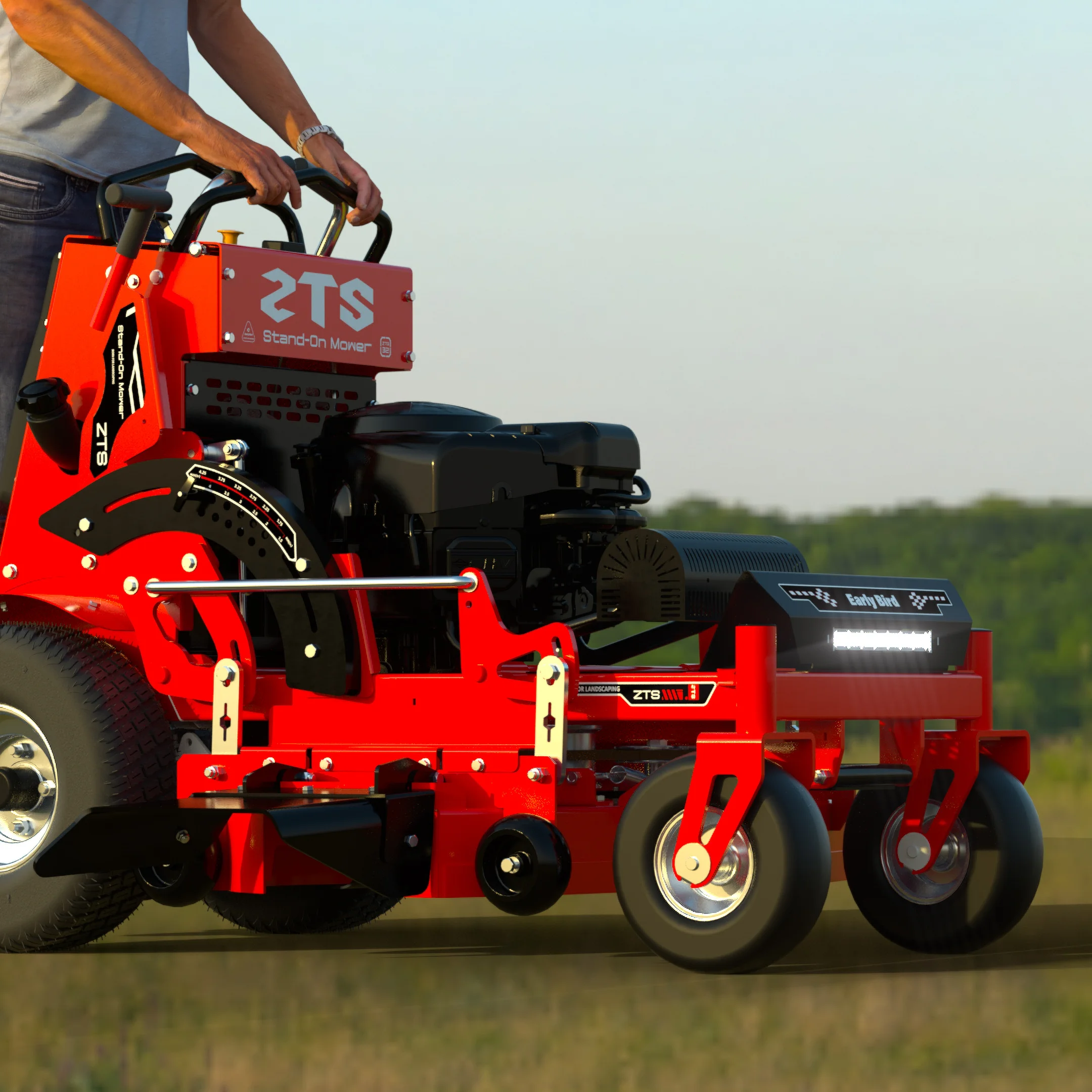 Commercial Lawn Mower Professional Manufacture High Speed Stand On Lawn Mower