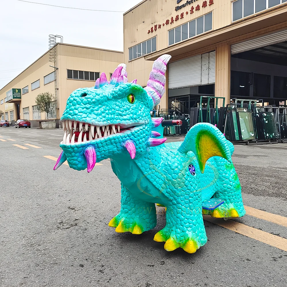 Amusement Park Rides Electric Ride on Dinosaur Car Shopping Mall Dinosaur Ride for Kids