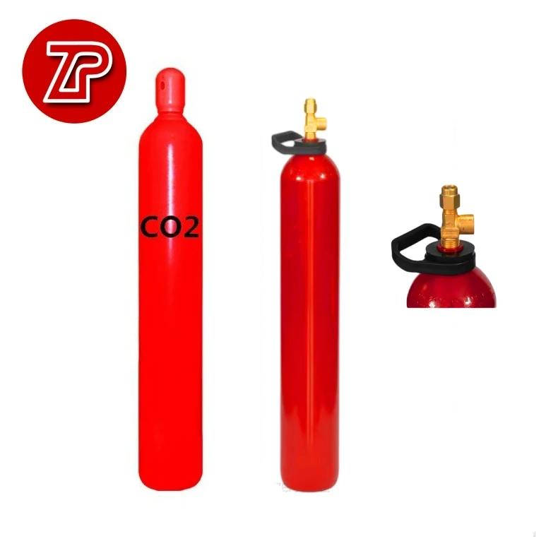 ISO 9809-1 standard 150bar 45kg gas cylinder red co2 gas cylinder
