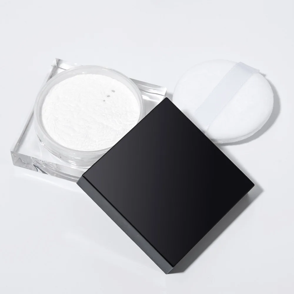 Long Lasting Loose Foundation Powder with Oil-Control Feature Vegan Ingredient Concealer Pressed Powder Dark Skin Tone Labeling