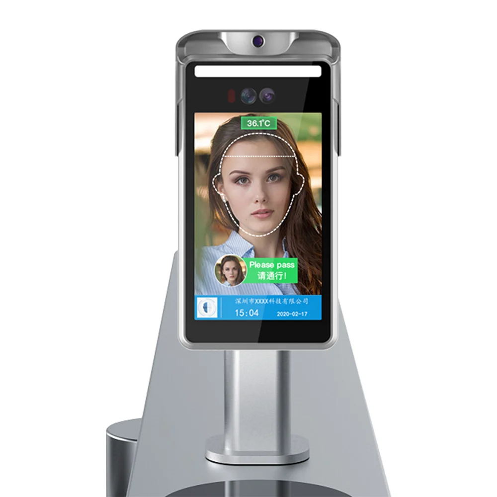 Face Recognition With Temperature Measurement Access Control Biometric Attendance