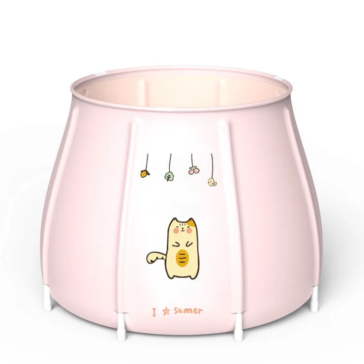 Cheap custom design bathtub convenient 70*70 round pvc bathroom bathtub