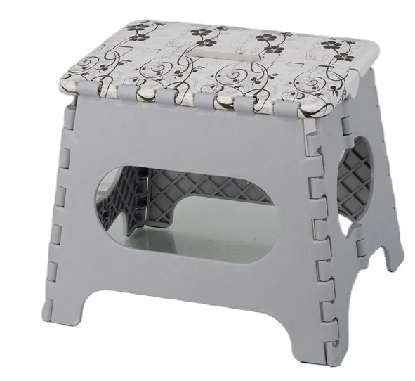 Most Popular lightweight home furniture hot sale plastic stackable step folding stool chair for kids