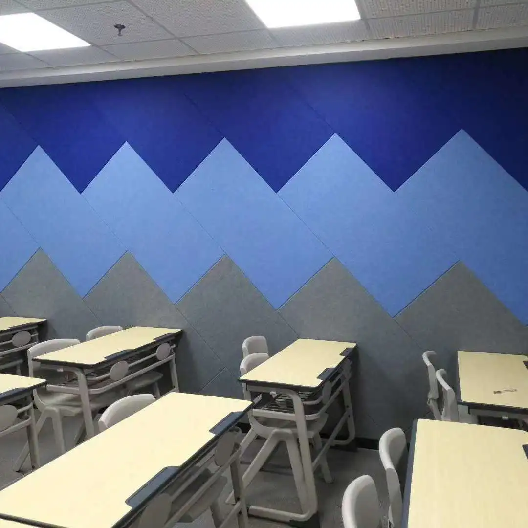 Clocell fireproof room polyester fiber felt sound-absorbing panel partition hexagonal square sound-absorbing panel