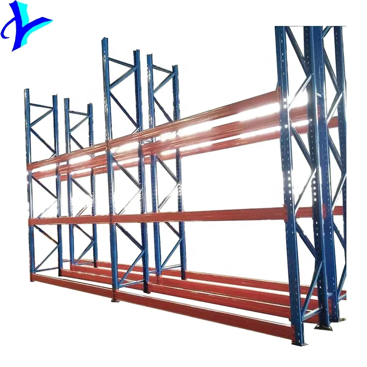 Blue and Orange 3000Kg Load Capacity Warehouse Heavy Duty Selective Pallet Racking