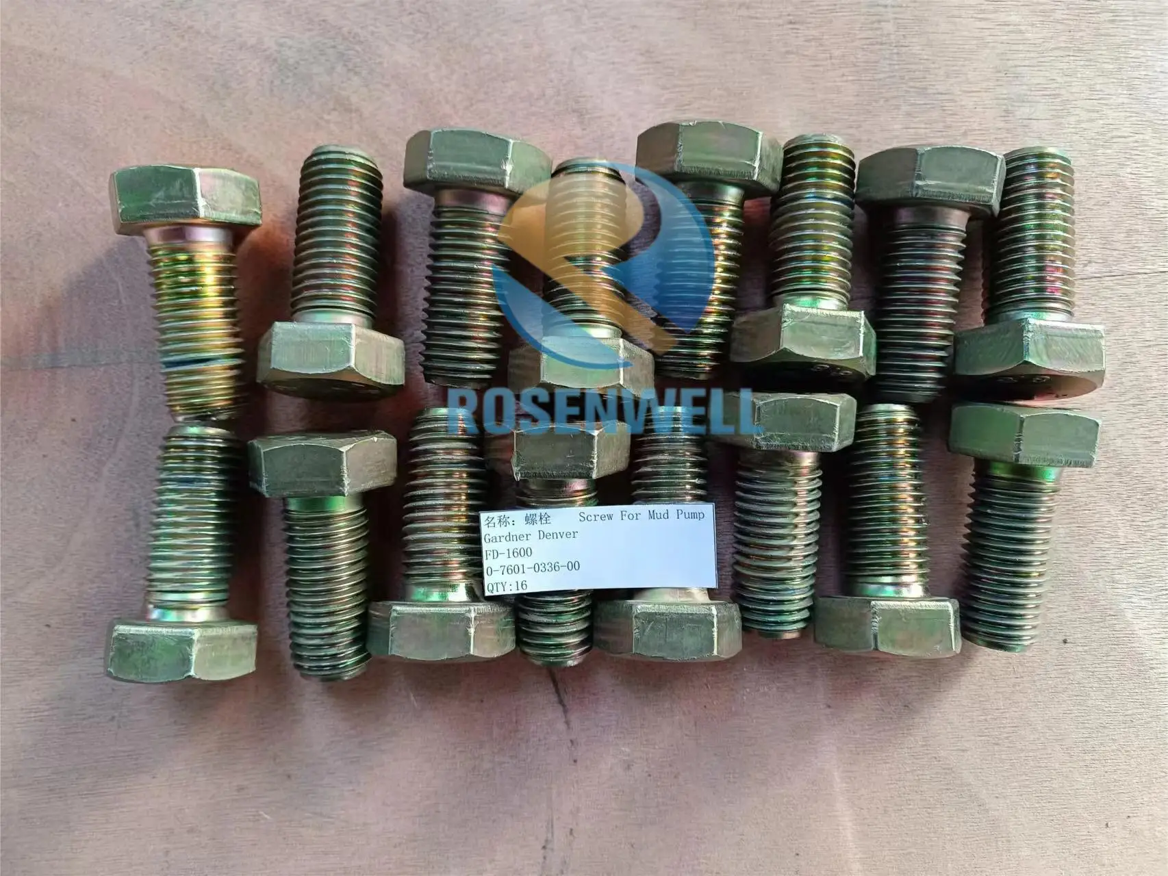 OEM Interchangeable P/N:0-7601-0336-00 FD-1600 Mud Pump Spares Screw For Mud Pump Gardner Denver for Drilling Rig